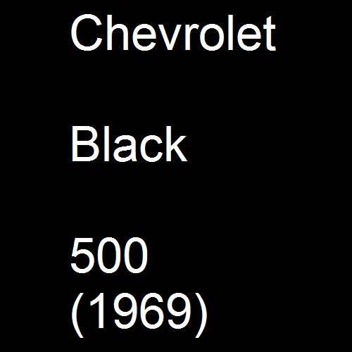 Chevrolet, Black, 500 (1969).